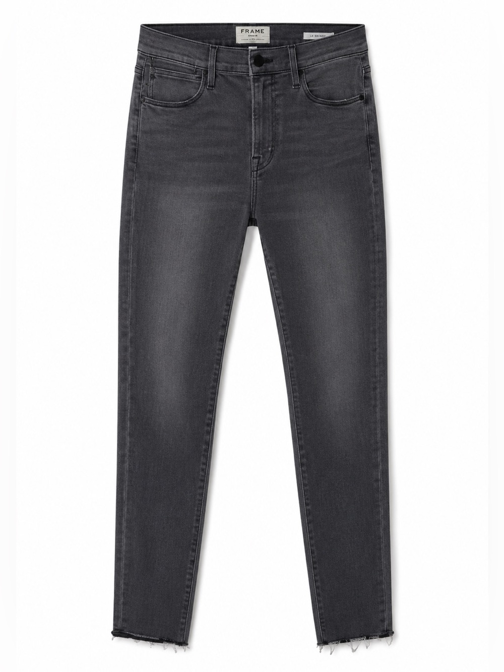 FRAME denim le high skinny jeans gray 26 dunaway wash